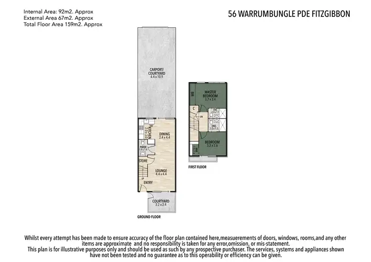 Floorplan of Homely townhouse listing, 56 Warrumbungle Parade, Fitzgibbon QLD 4018