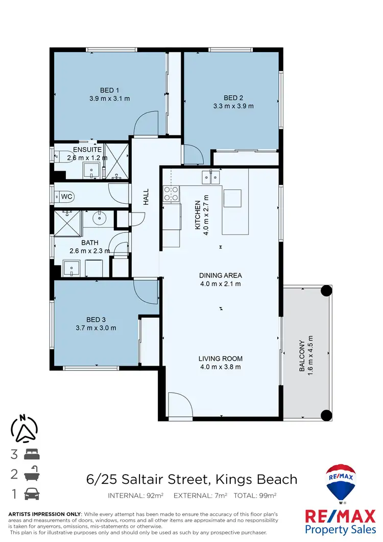 Floorplan of Homely unit listing, 6/25 Saltair Street, Kings Beach QLD 4551