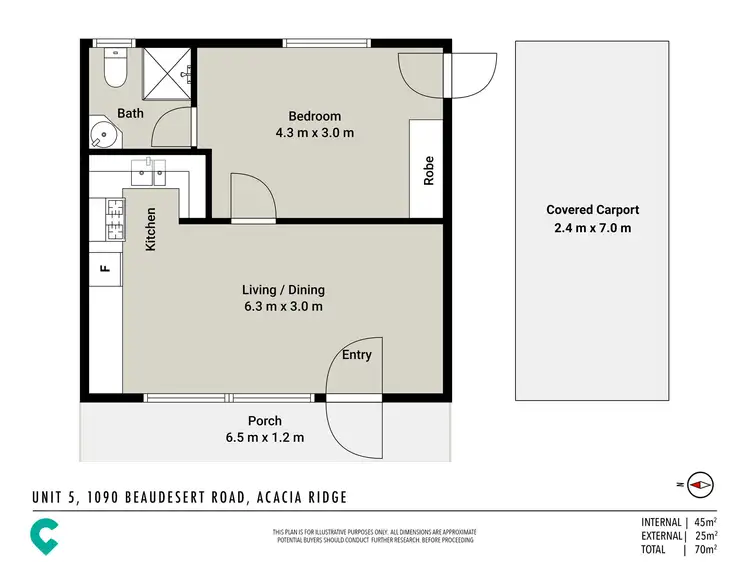 Floorplan of Homely apartment listing, 5/1090 Beaudesert Road, Acacia Ridge QLD 4110