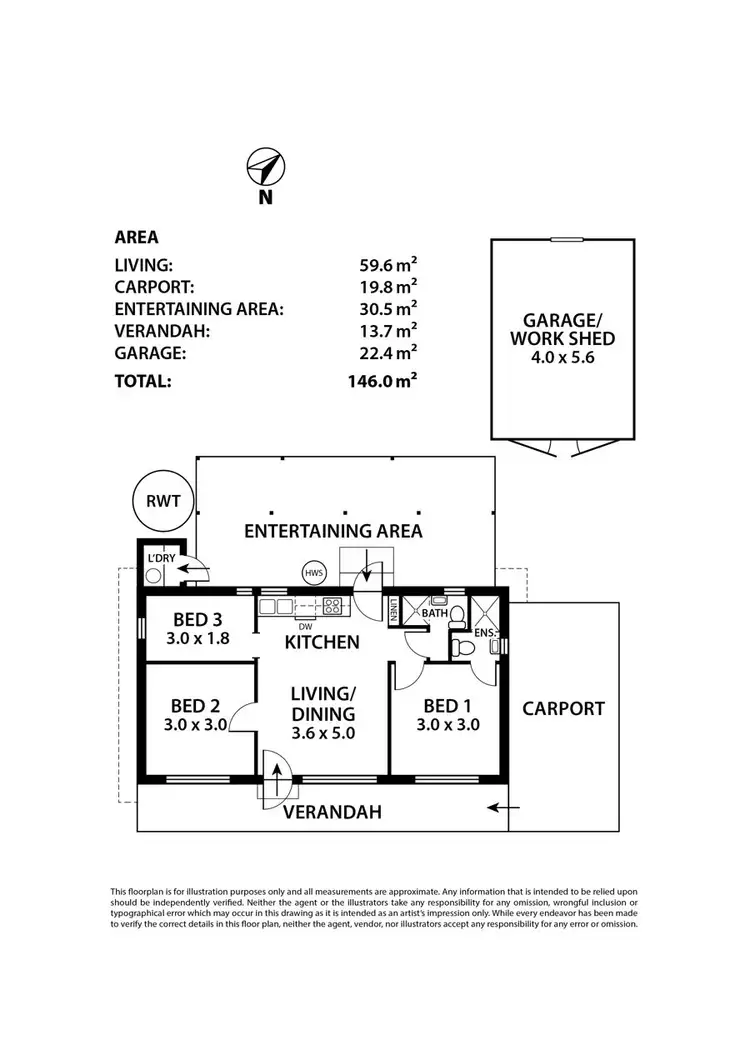 Floorplan of Homely house listing, 14 elm avenue, Murray Bridge SA 5253