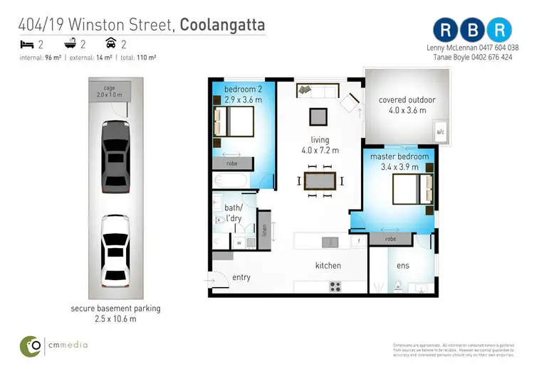 Floorplan of Homely apartment listing, 404/19 Winston St, Coolangatta QLD 4225