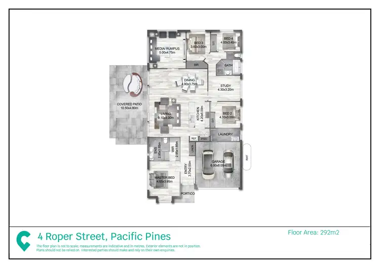 Floorplan of Homely house listing, 4 Roper Street, Pacific Pines QLD 4211