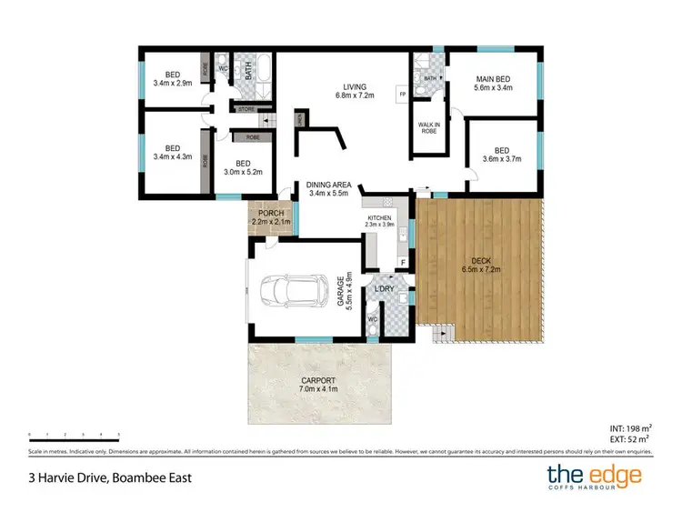 Floorplan of Homely house listing, 3 Harvie Drive, Boambee East NSW 2452