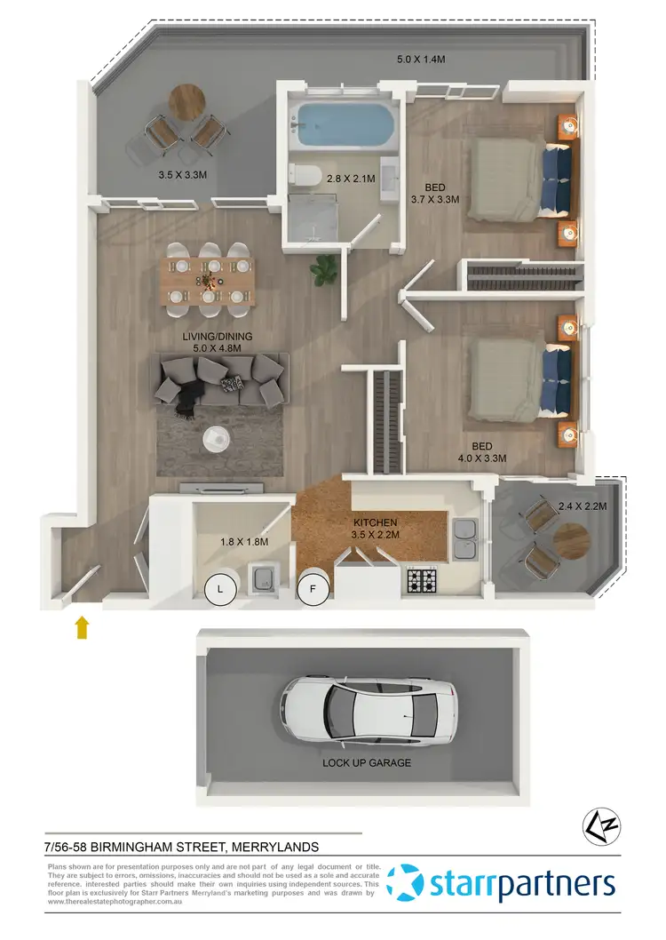 Floorplan of Homely unit listing, 7/56-58 Birmingham Street, Merrylands NSW 2160