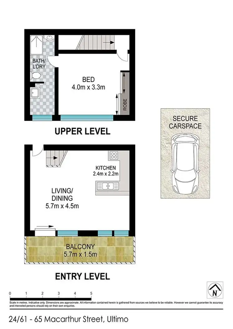 Floorplan of Homely apartment listing, 24 / 61 Macarthur Street, Ultimo NSW 2007
