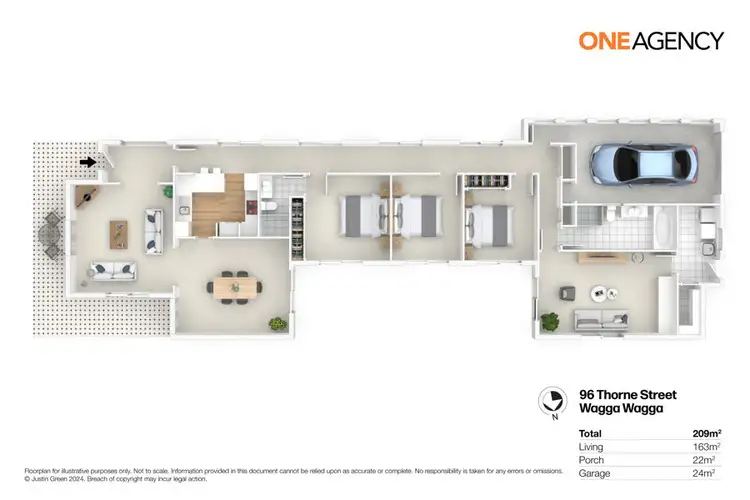 Floorplan of Homely house listing, 96 THORNE STREET, Wagga Wagga NSW 2650