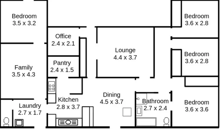 Floorplan of Homely house listing, 61-63 Fitzroy Street, Geurie NSW 2818