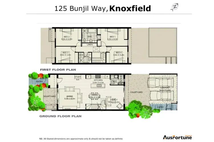 Floorplan of Homely townhouse listing, 125 Bunjil Way, Knoxfield VIC 3180