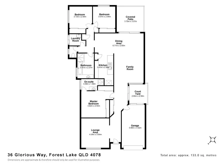 Floorplan of Homely house listing, 36 Glorious Way, Forest Lake QLD 4078