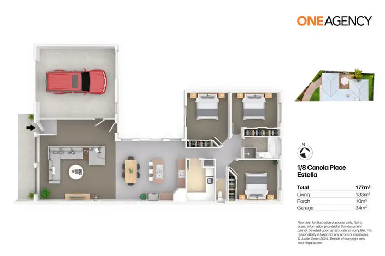 Floorplan of Homely house listing, 1/8 CANOLA PLACE, Estella NSW 2650
