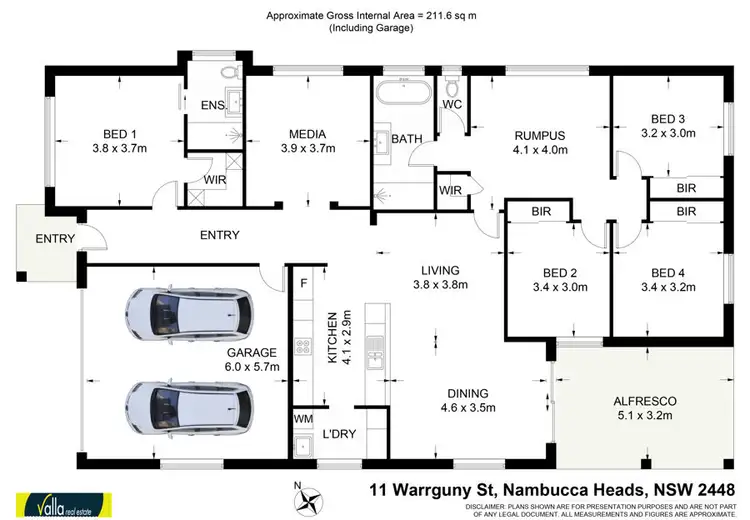 Floorplan of Homely house listing, 11 WARRGUNY STREET, Nambucca Heads NSW 2448