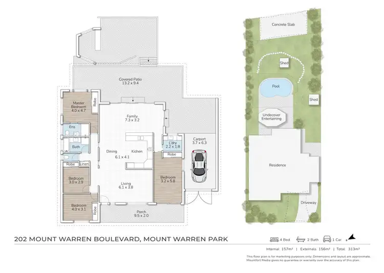 Floorplan of Homely house listing, 202 Mount Warren Boulevard, Mount Warren Park QLD 4207