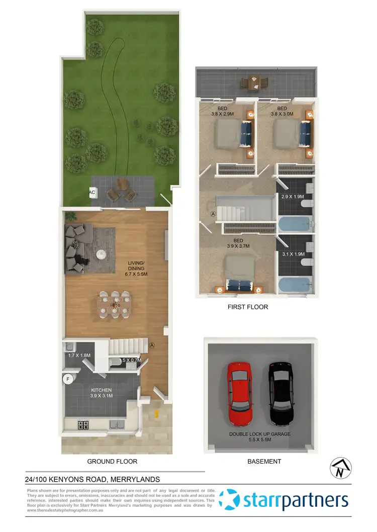 Floorplan of Homely townhouse listing, 24/100 Kenyons Road, Merrylands NSW 2160
