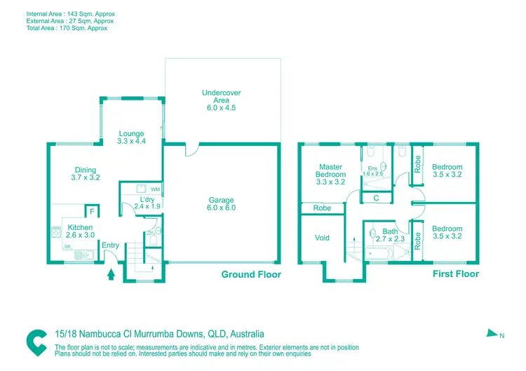 Floorplan of Homely townhouse listing, 15/18 Nambucca Close, Murrumba Downs QLD 4503