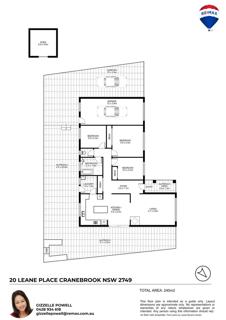 Floorplan of Homely house listing, 20 LEANE PLACE, Cranebrook NSW 2749