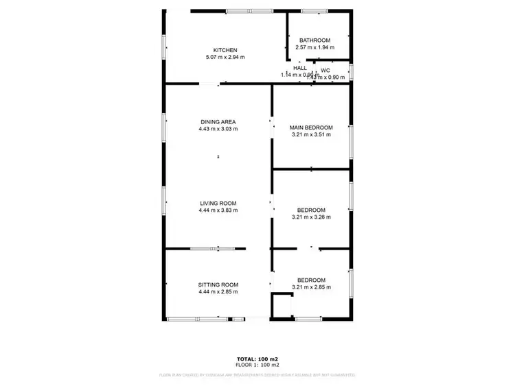 Floorplan of Homely house listing, 11 Barnes Street, Goomeri QLD 4601