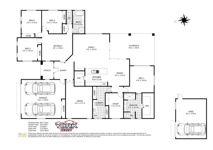 Floorplan of Homely house listing, 13 Madsen Close, Highfields QLD 4352