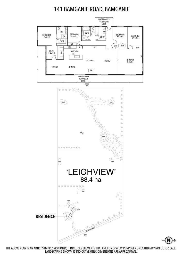 Floorplan of Homely rural property listing, 141 Bamganie Road, Bamganie VIC 3333