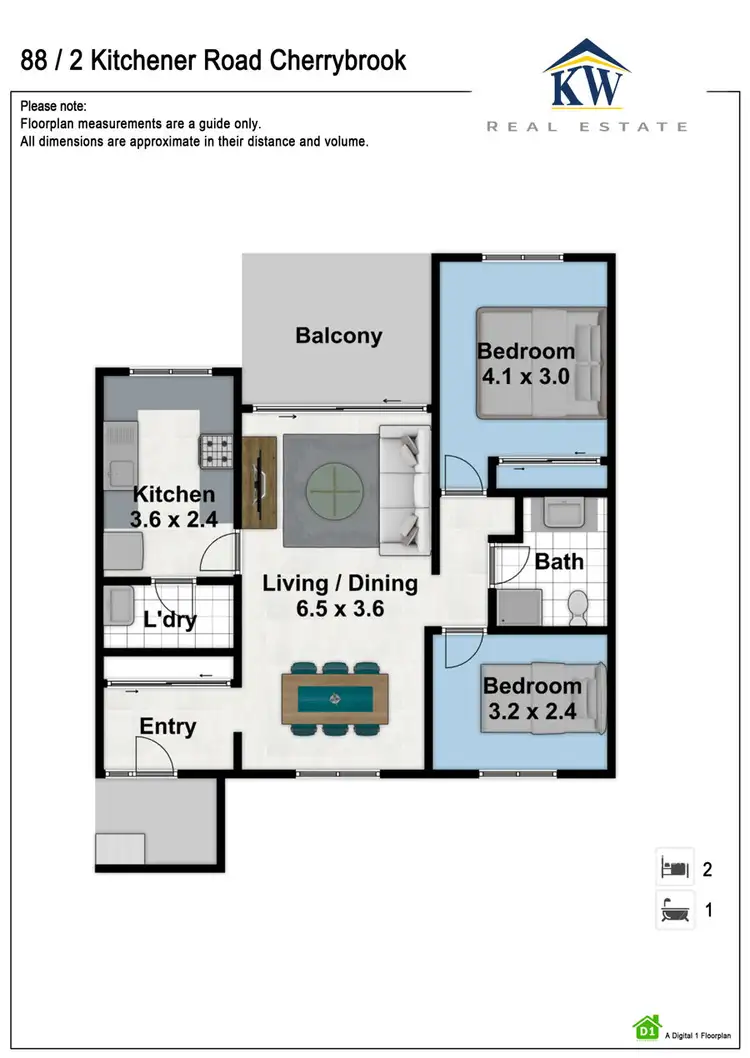 Floorplan of Homely retirement listing, 88 2 Kitchener Road, Cherrybrook NSW 2126