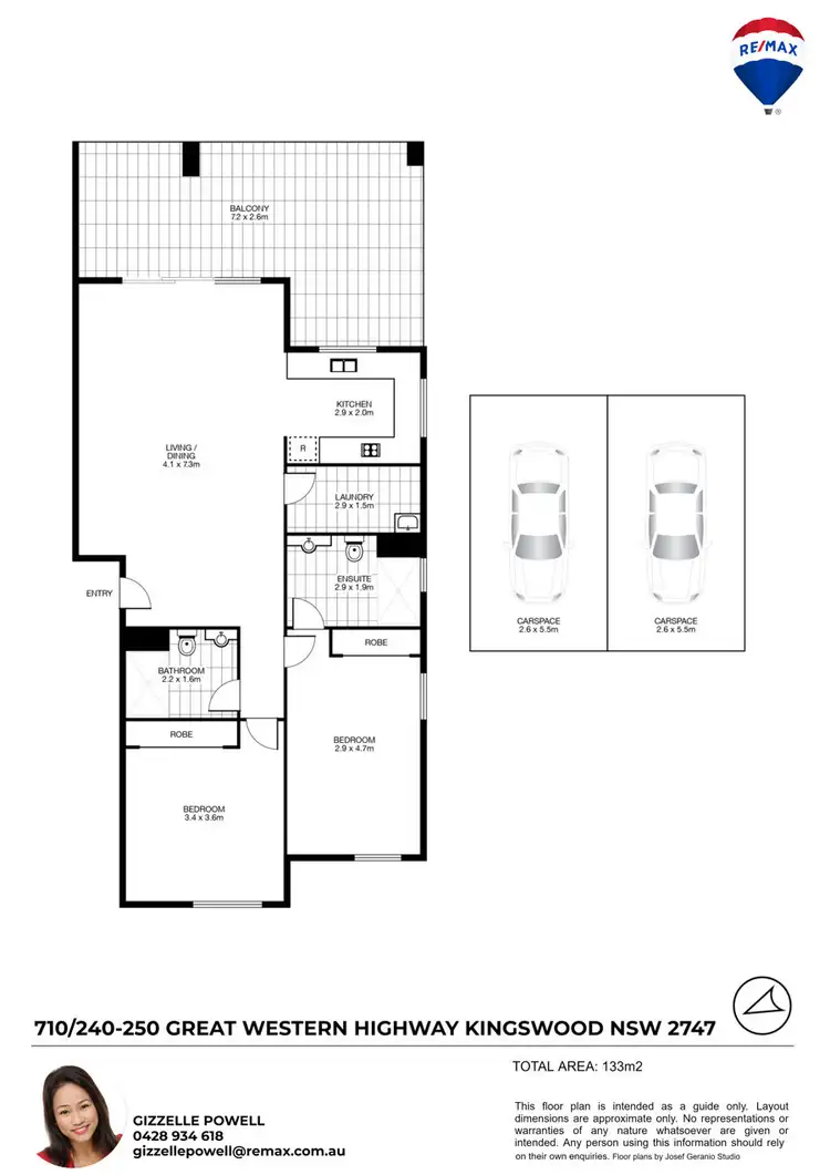 Floorplan of Homely unit listing, 710/240-250 GREAT WESTERN HIGHWAY, Kingswood NSW 2747