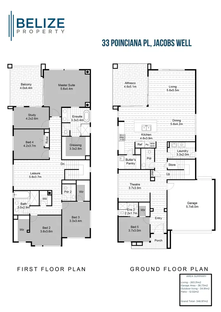 Floorplan of Homely house listing, 33 Poinciana Place, Jacobs Well QLD 4208