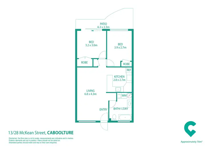 Floorplan of Homely unit listing, 13/28-30 Mckean Street, Caboolture QLD 4510