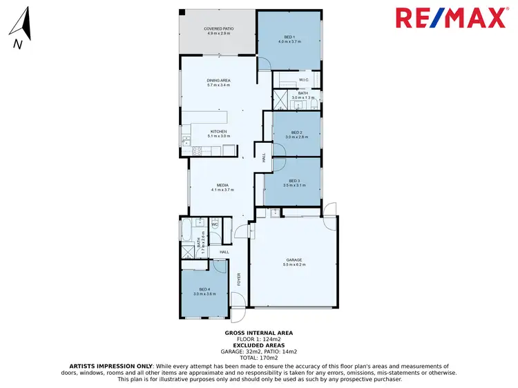 Floorplan of Homely house listing, 8 Observation Circuit, Nambour QLD 4560