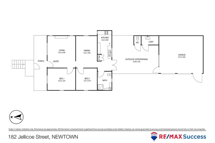 Floorplan of Homely house listing, 182 Jellicoe Street, Newtown QLD 4350