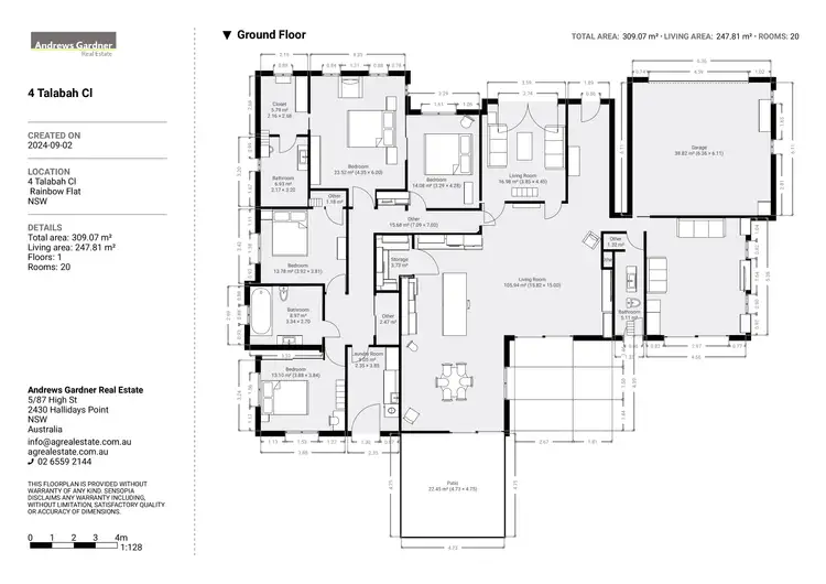Floorplan of Homely rural property listing, 4 Talabah Close, Rainbow Flat NSW 2430