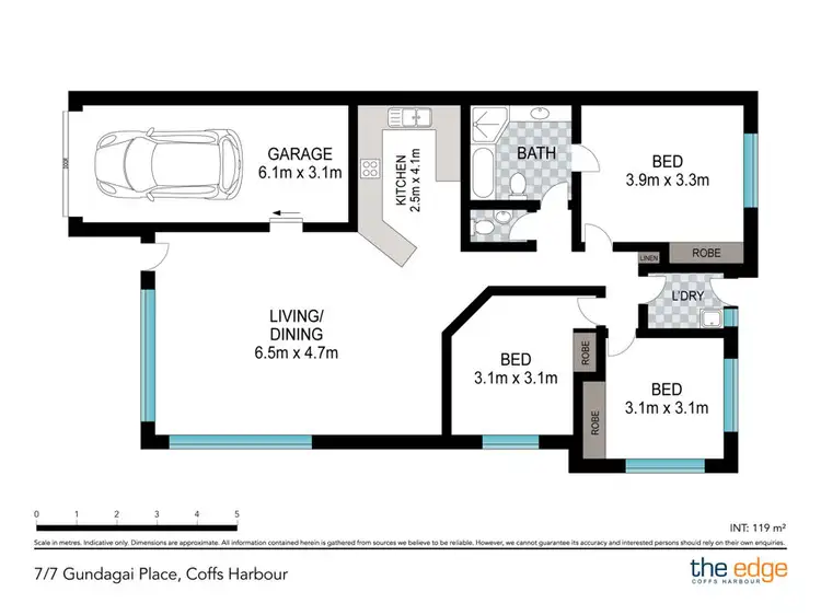 Floorplan of Homely villa listing, 7/7 Gundagai Place, Coffs Harbour NSW 2450