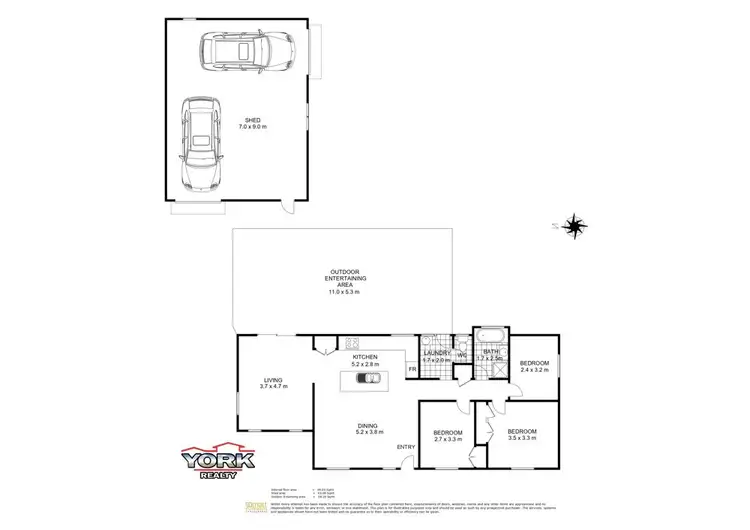 Floorplan of Homely house listing, 10 Kensington Drive, Withcott QLD 4352