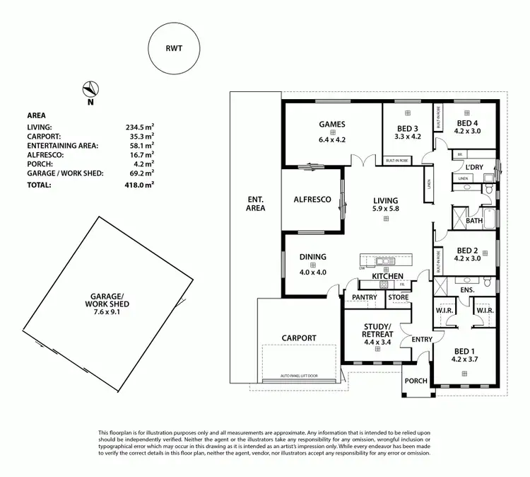Floorplan of Homely house listing, 4 Sheoak Link, Murray Bridge SA 5253