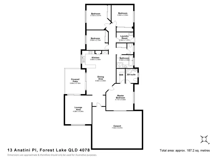 Floorplan of Homely house listing, 13 Anatini Place, Forest Lake QLD 4078