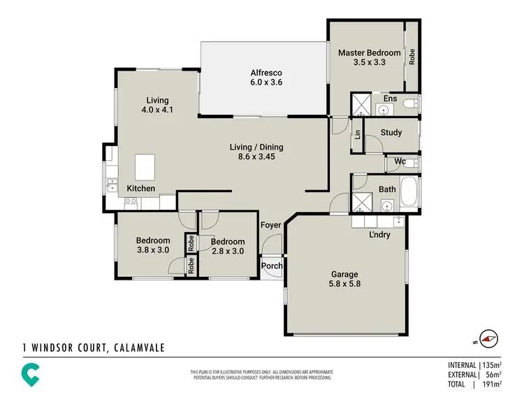 Floorplan of Homely house listing, 1 Windsor Court, Calamvale QLD 4116