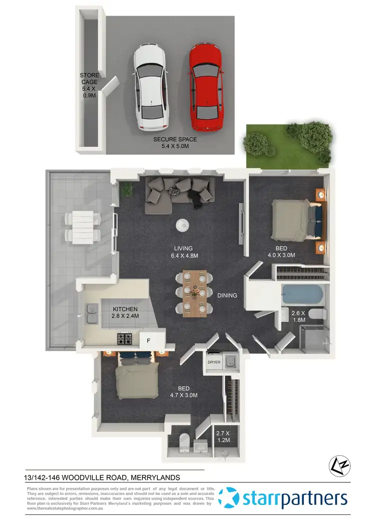 Floorplan of Homely unit listing, 13/142-146 Woodville Road, Merrylands NSW 2160