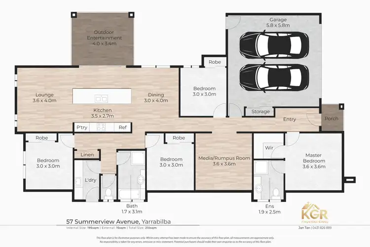 Floorplan of Homely house listing, 57 SUMMERVIEW AVENUE, Yarrabilba QLD 4207