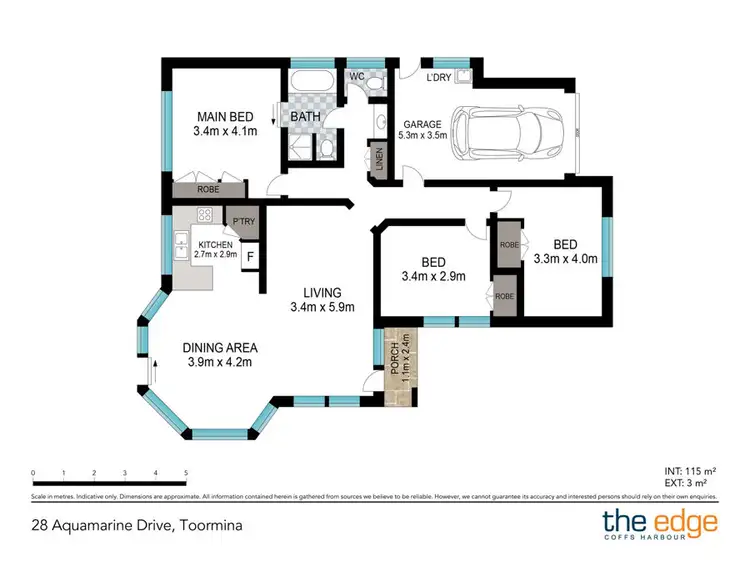 Floorplan of Homely house listing, 28 Aquamarine Drive, Toormina NSW 2452