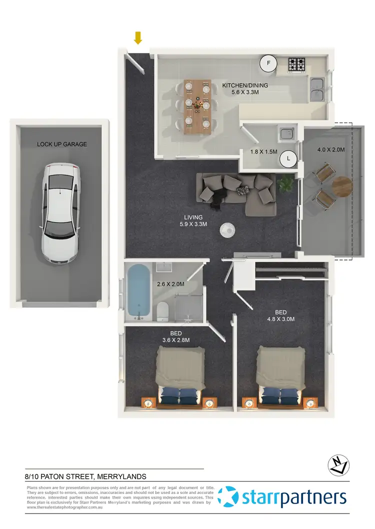 Floorplan of Homely unit listing, 8/10-12 Paton Street, Merrylands NSW 2160