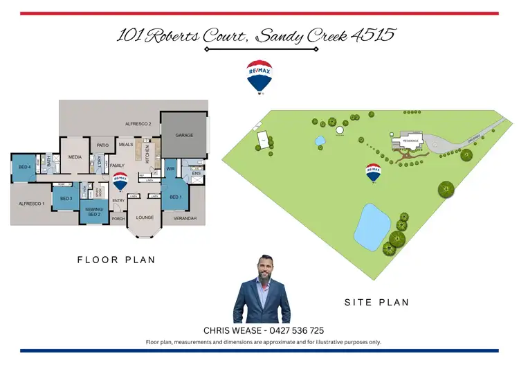 Floorplan of Homely rural property listing, 101 Roberts Court, Sandy Creek QLD 4515