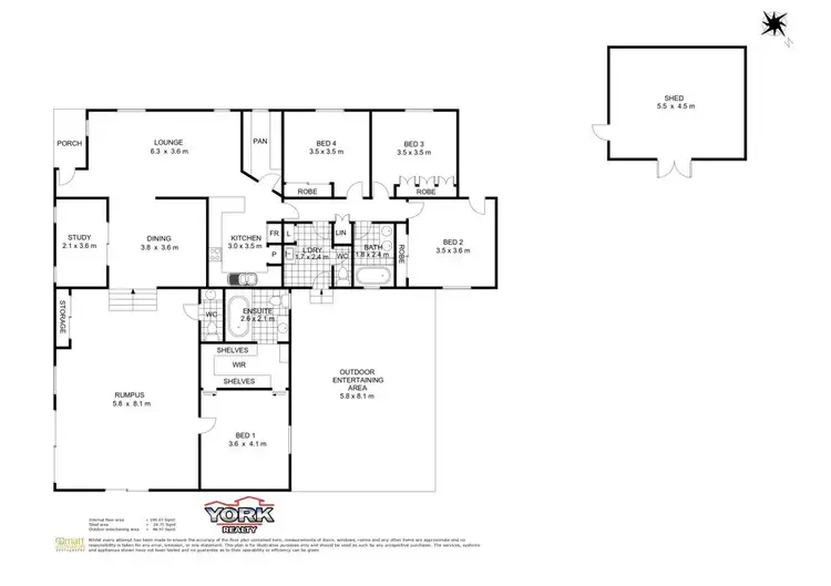 Floorplan of Homely house listing, 63 Hoepper Street, Kearneys Spring QLD 4350