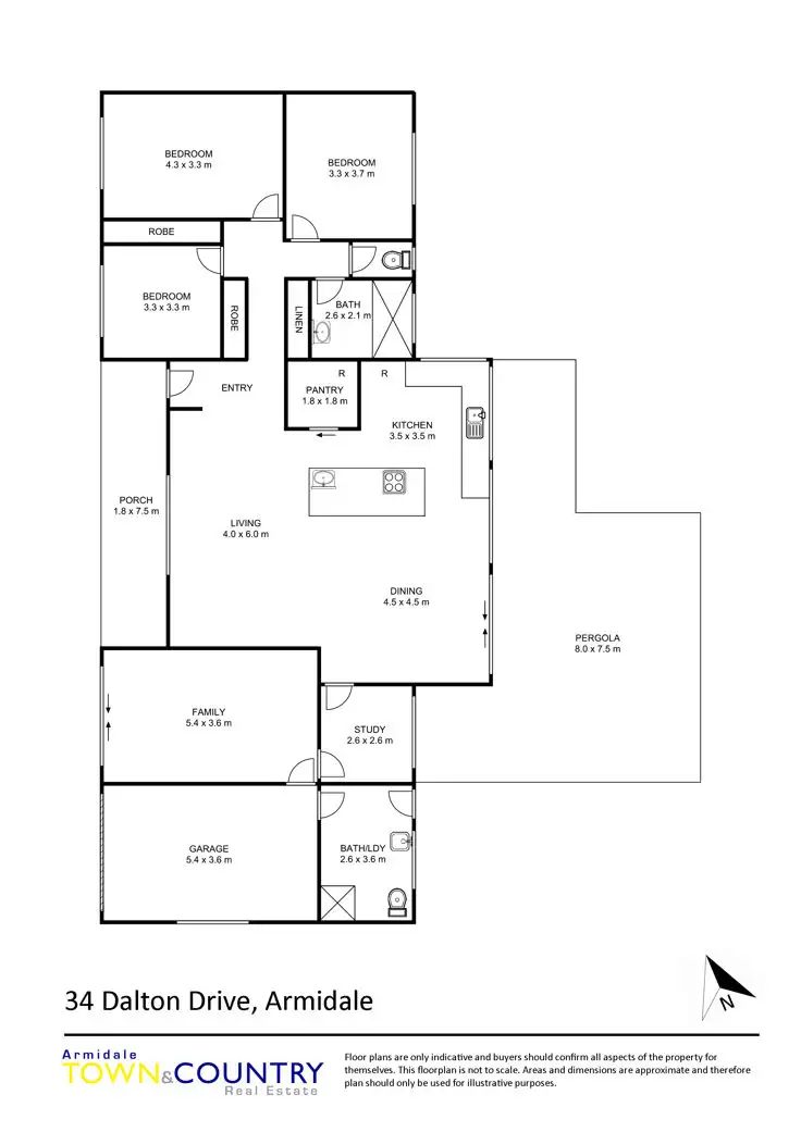 Floorplan of Homely house listing, 34 Dalton Drive, Armidale NSW 2350