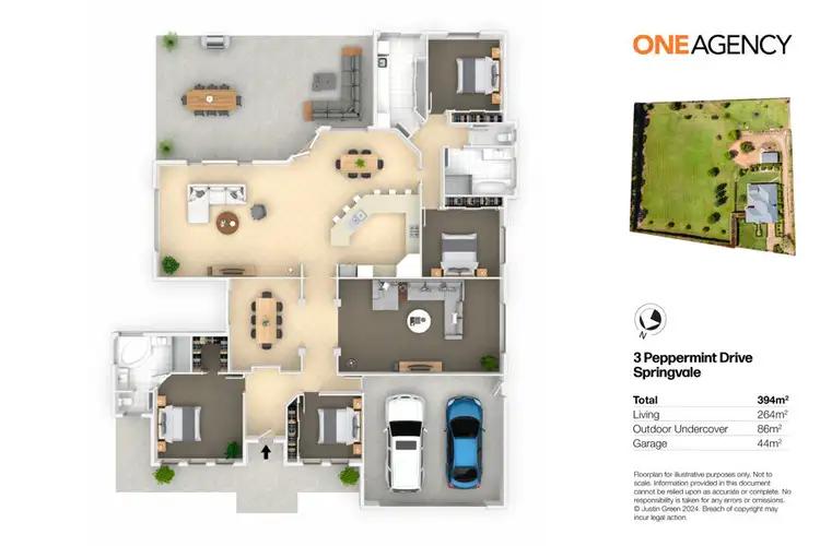 Floorplan of Homely house listing, 3 PEPPERMINT DRIVE, Springvale NSW 2650