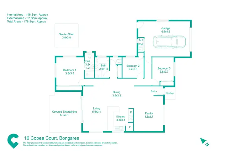 Floorplan of Homely house listing, 16 Cobea Court, Bongaree QLD 4507