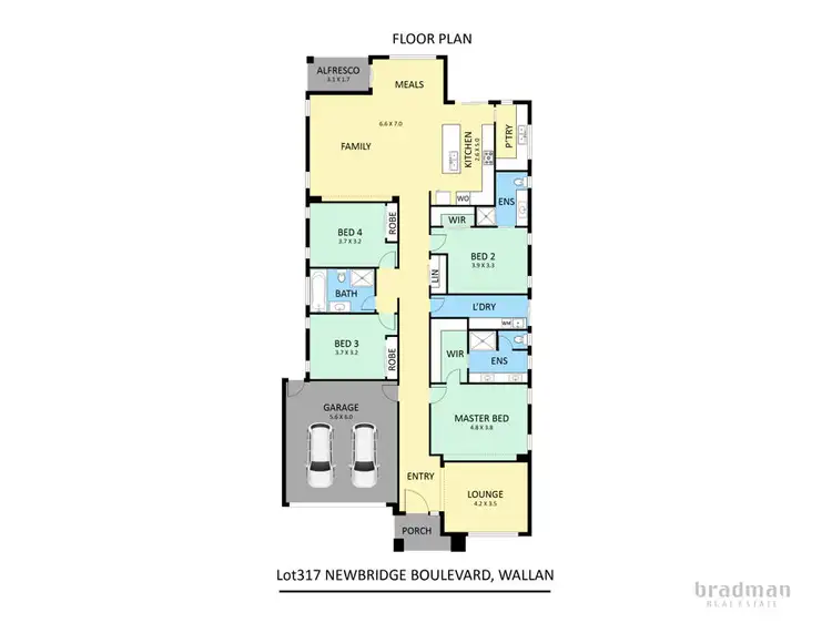 Floorplan of Homely house listing, 97 Newbridge Boulevard, Wallan VIC 3756