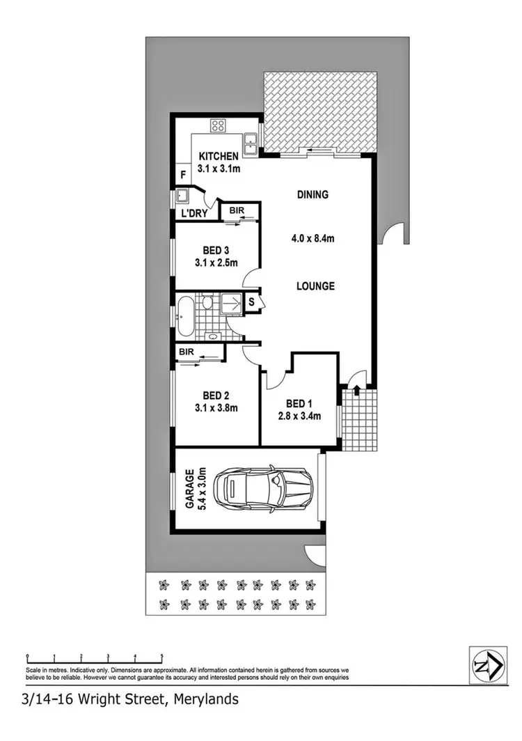 Floorplan of Homely villa listing, 3/14-16 Wright Street, Merrylands NSW 2160