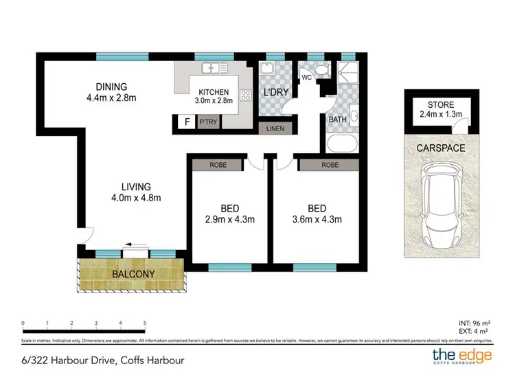 Floorplan of Homely unit listing, 6/322 Harbour Drive, Coffs Harbour NSW 2450