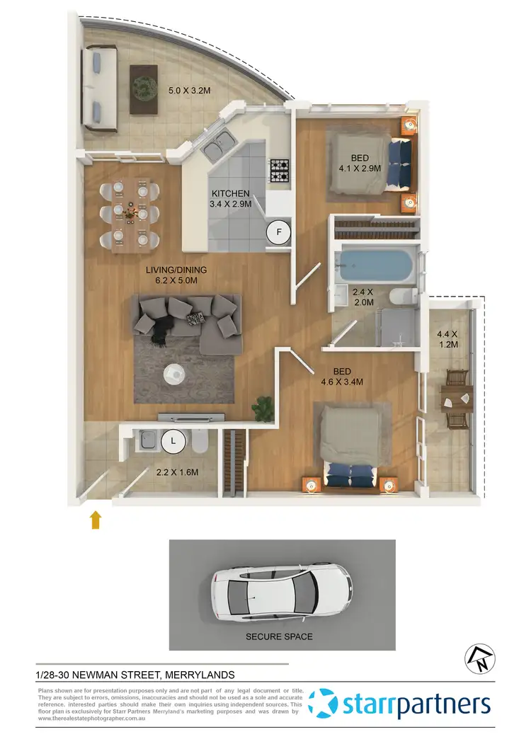 Floorplan of Homely unit listing, 1/28-30 Newman Street, Merrylands NSW 2160