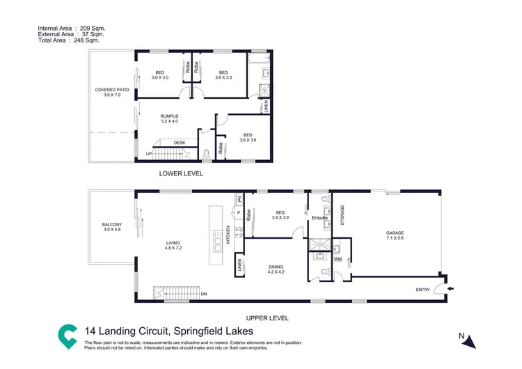 Floorplan of Homely house listing, 14 Landing Circuit, Springfield Lakes QLD 4300