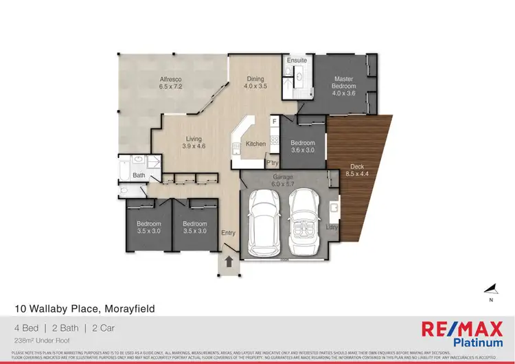Floorplan of Homely house listing, 10 Wallaby Place, Morayfield QLD 4506