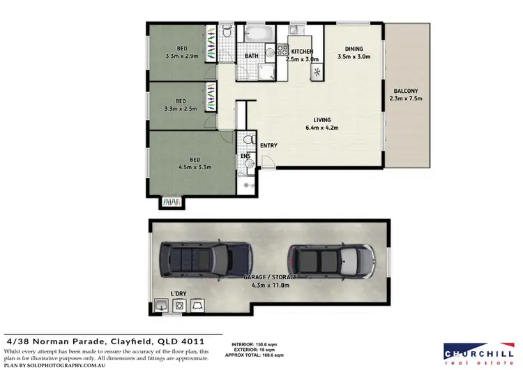 Floorplan of Homely unit listing, 4/38 Norman Parade, Clayfield QLD 4011
